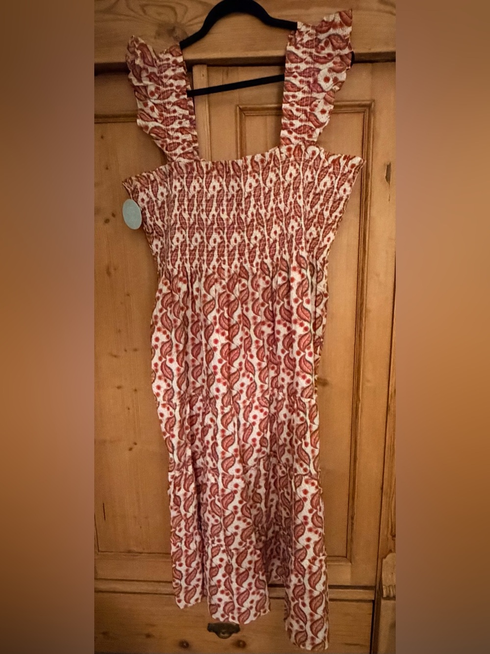 NWT Hill House “Ellie Nap Dress” Birch Vine Stripe in Red and Green size XXXXL